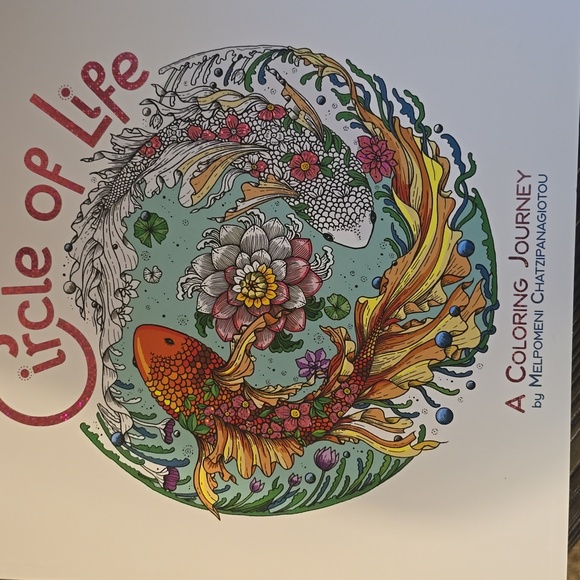 Nature Mandalas and Circle of Life Coloring Books - Picture 4 of 8